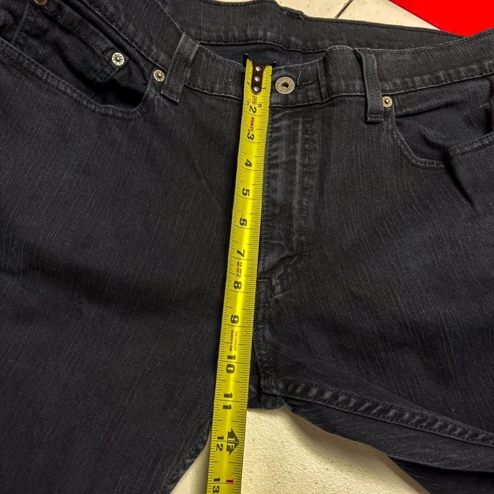 Levis 511 Jeans Mens 36 Black‎ Slim Fit Stretch Charcoal Denim Zip Fly 36x35